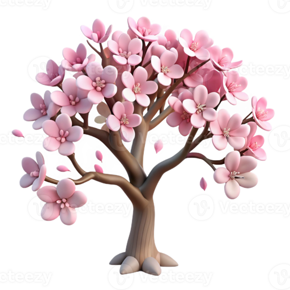 elegant vintage Flowering Cherry Blossom Tree Cutout high quality png