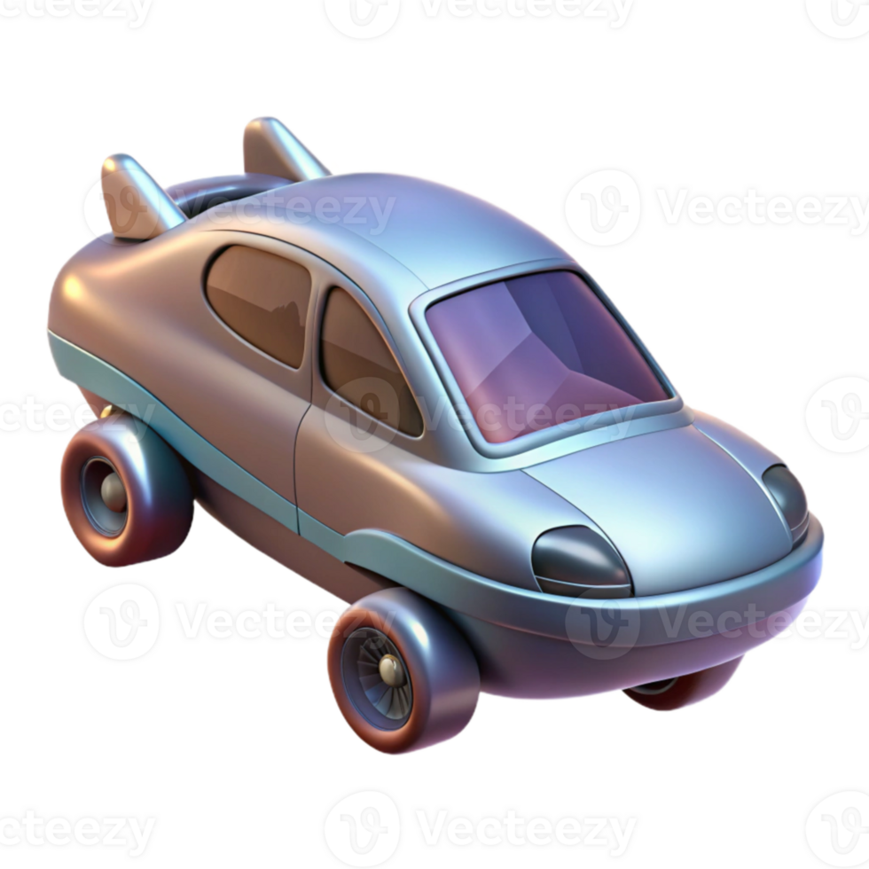 stunning creative Flying Car with Sleek Design Isolated Transparent Background authentic png