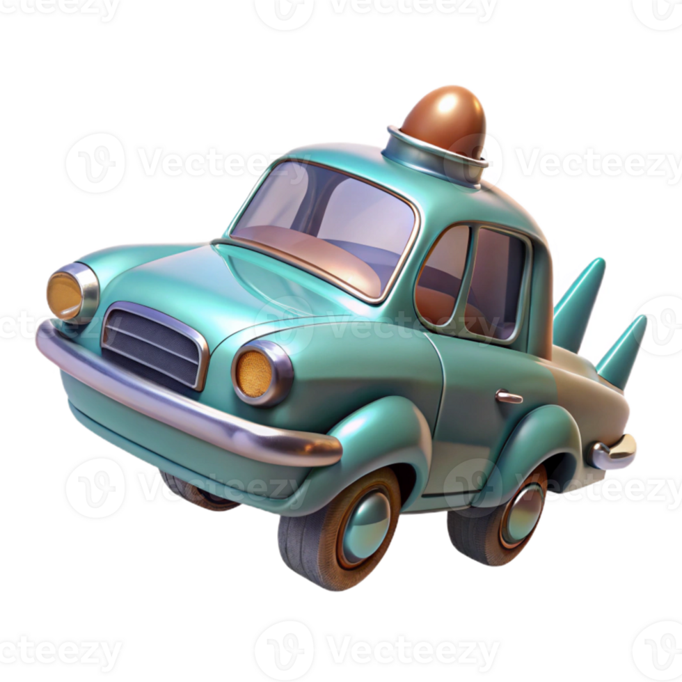 stunning rustic Flying Car Concept Illustration Isolated Transparent Background professional png