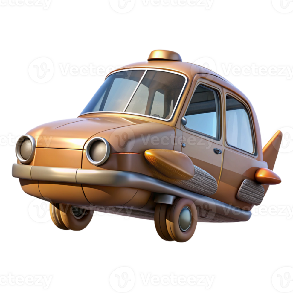 wonderful creative Flying Car with Vertical Takeoff and Landing Isolated Transparent Background authentic png