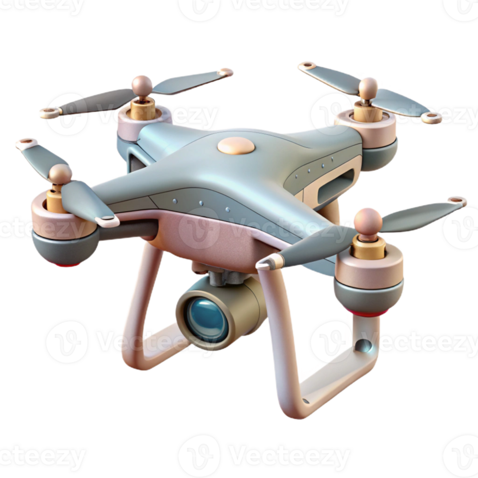 beautiful traditional Flying Drone with Camera and Gimbal Stabilizer Transparent Cutout detailed png