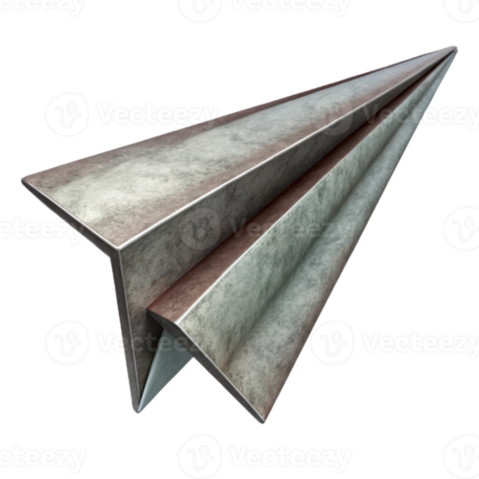 impressive artistic Flying Paper Airplane Side View Isolated genuine png