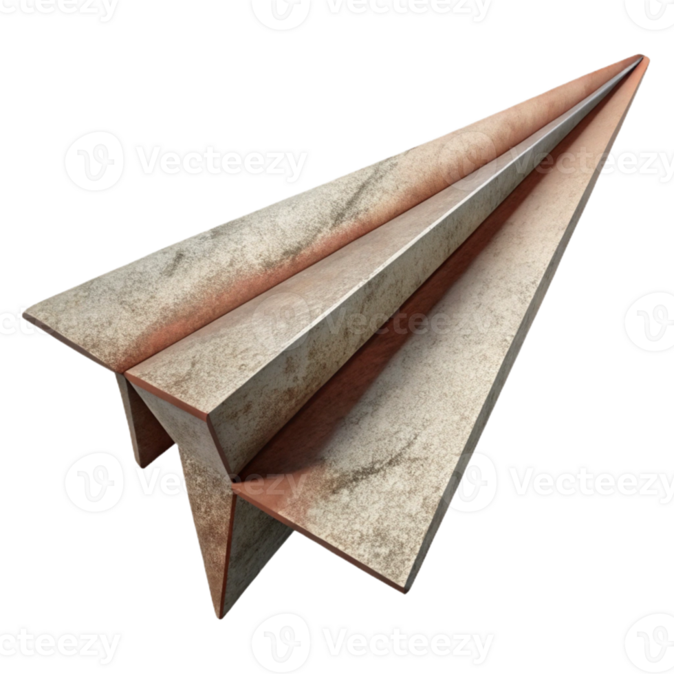 magnificent classic Flying Paper Airplane Side View Isolated genuine png