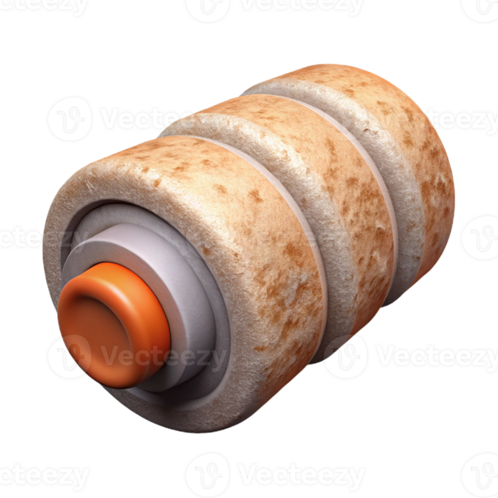 extraordinary creative Foam Roller Isolated Element 4K png