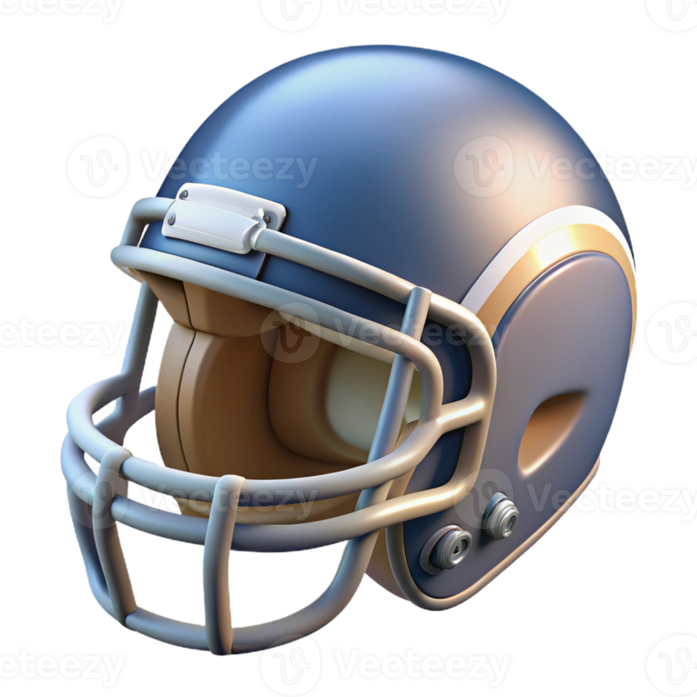 vibrant minimalist Football Helmet Protective Gear Transparent Background Cutout high resolution png