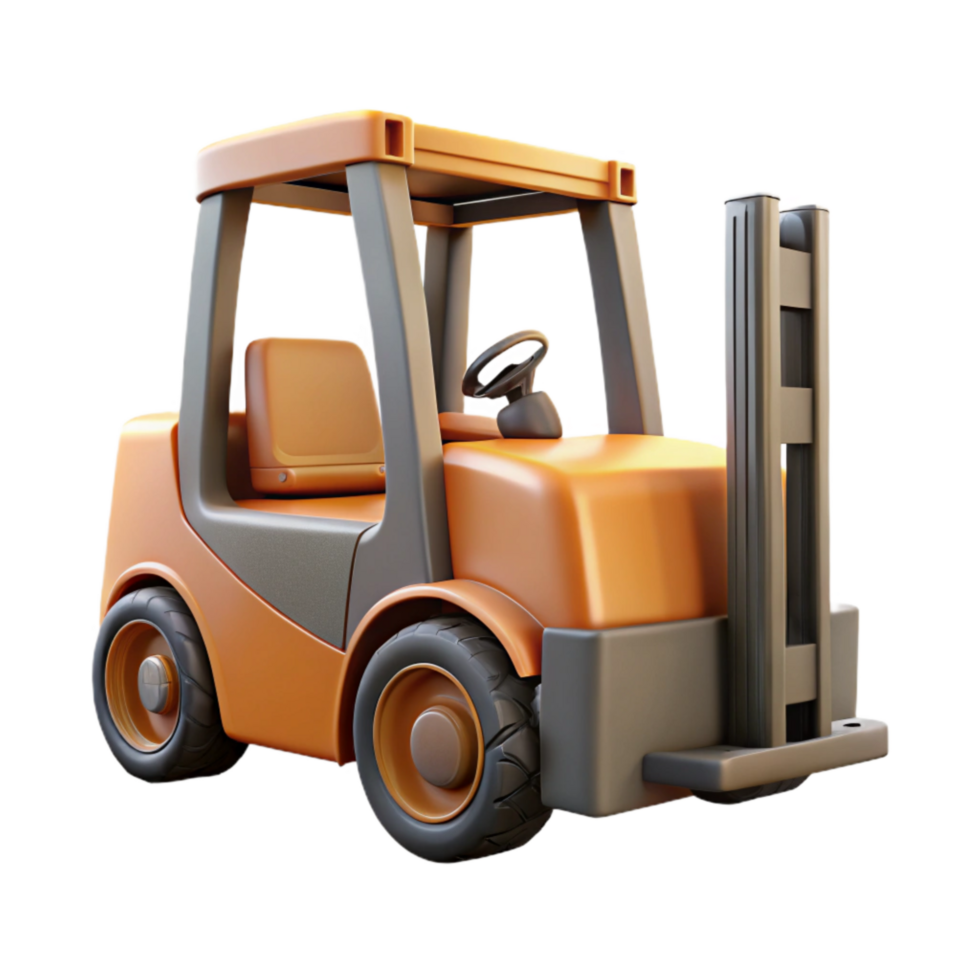 extraordinary contemporary Forklift Truck Side View Isolated authentic png