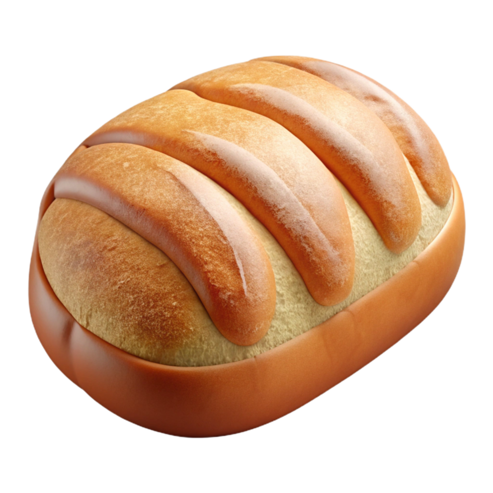 elegant creative Freshly Baked Bread Cutout with Crust Detail high quality png