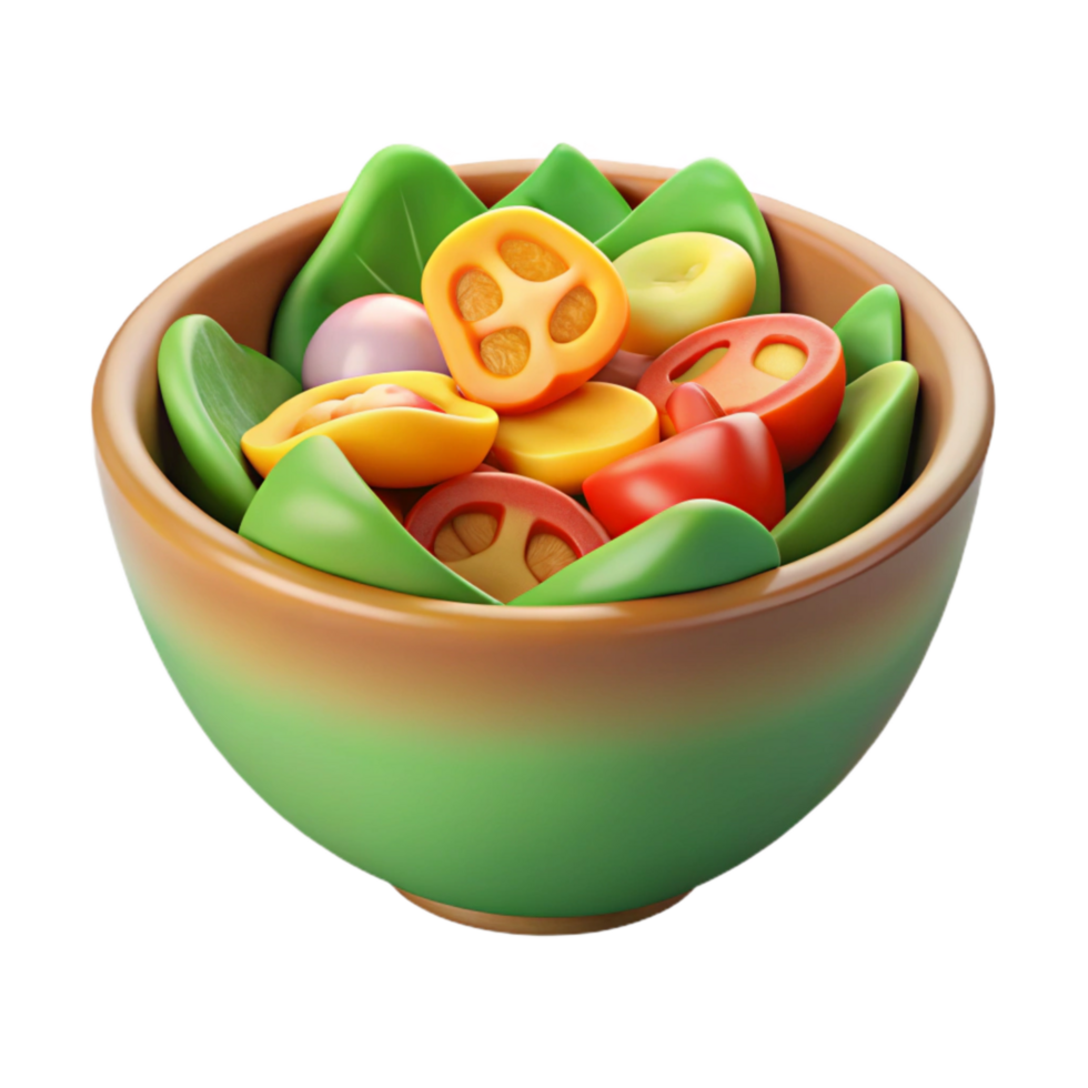 magnificent classic Fresh Vegetable Salad Colorful Bowl Cutout high resolution png