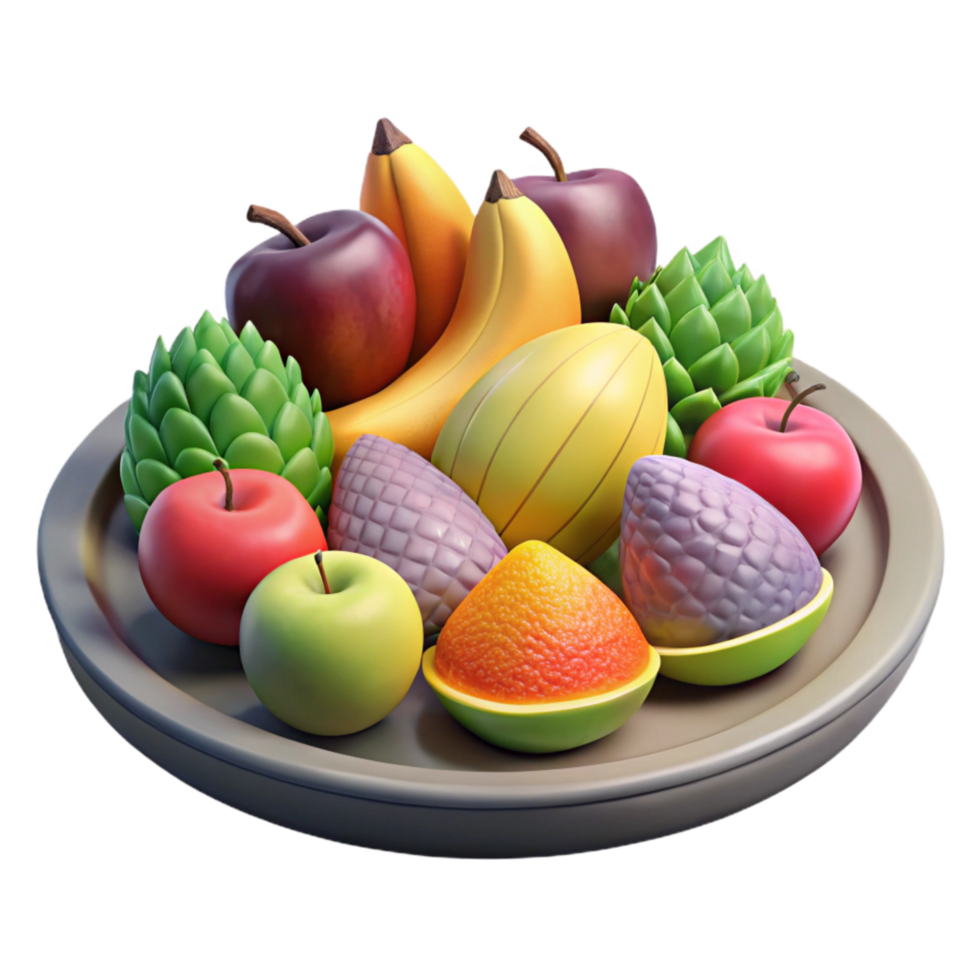 wonderful minimalist Fruit Platter Assorted Fruits Cutout original png