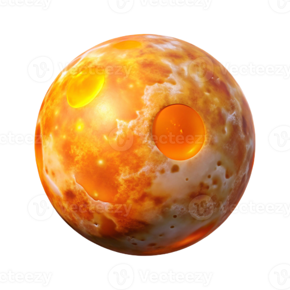 dramatic artistic Full Moon Orange Glowing Transparent Background genuine png