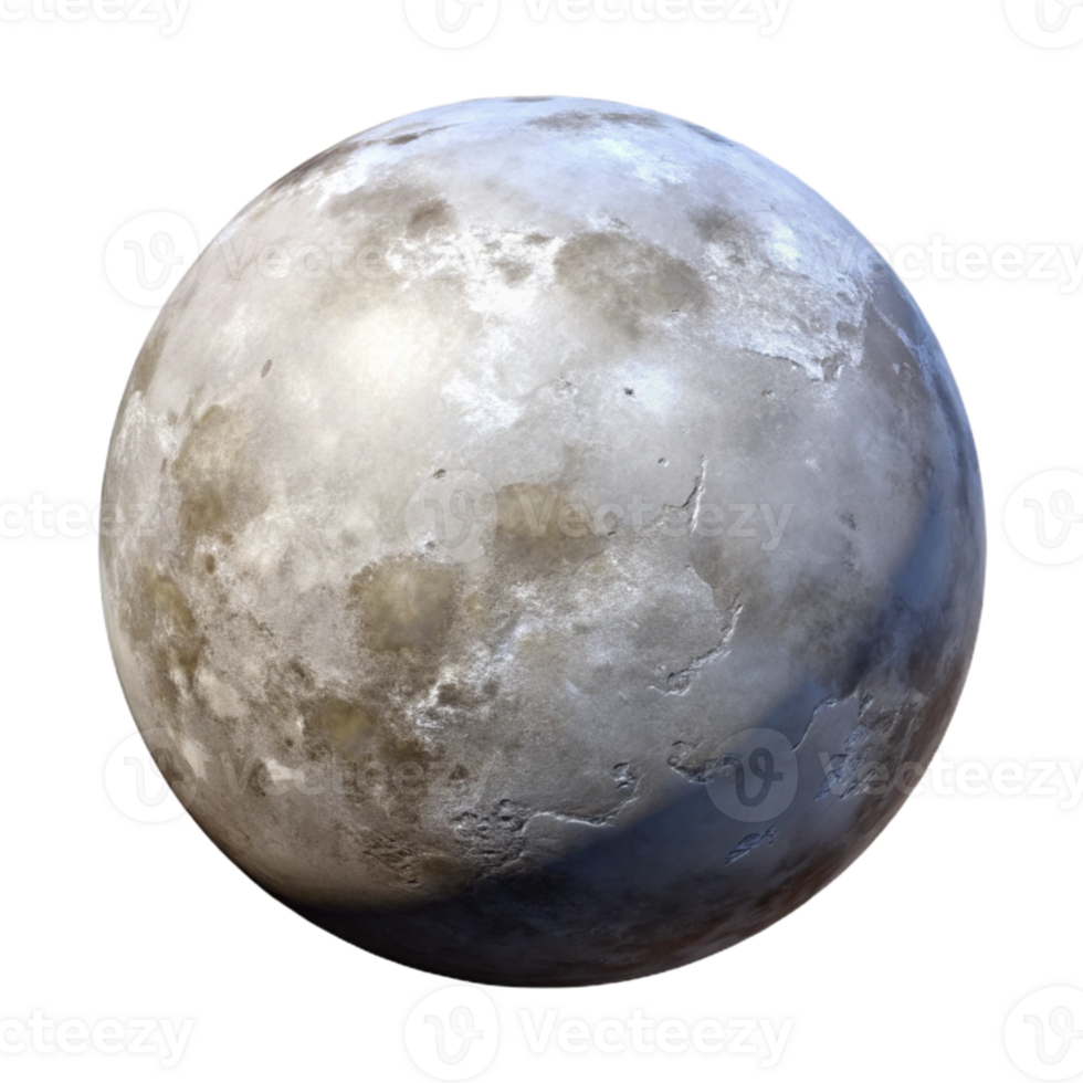 extraordinary rustic Full Moon Phase Isolated on Transparent Background detailed png