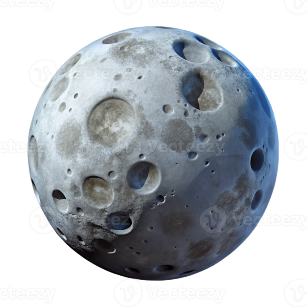 wonderful contemporary Full Moon Isolated with Craters original png
