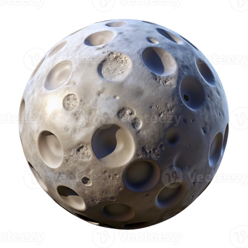 beautiful modern Full Moon with Visible Craters Transparent Background authentic png