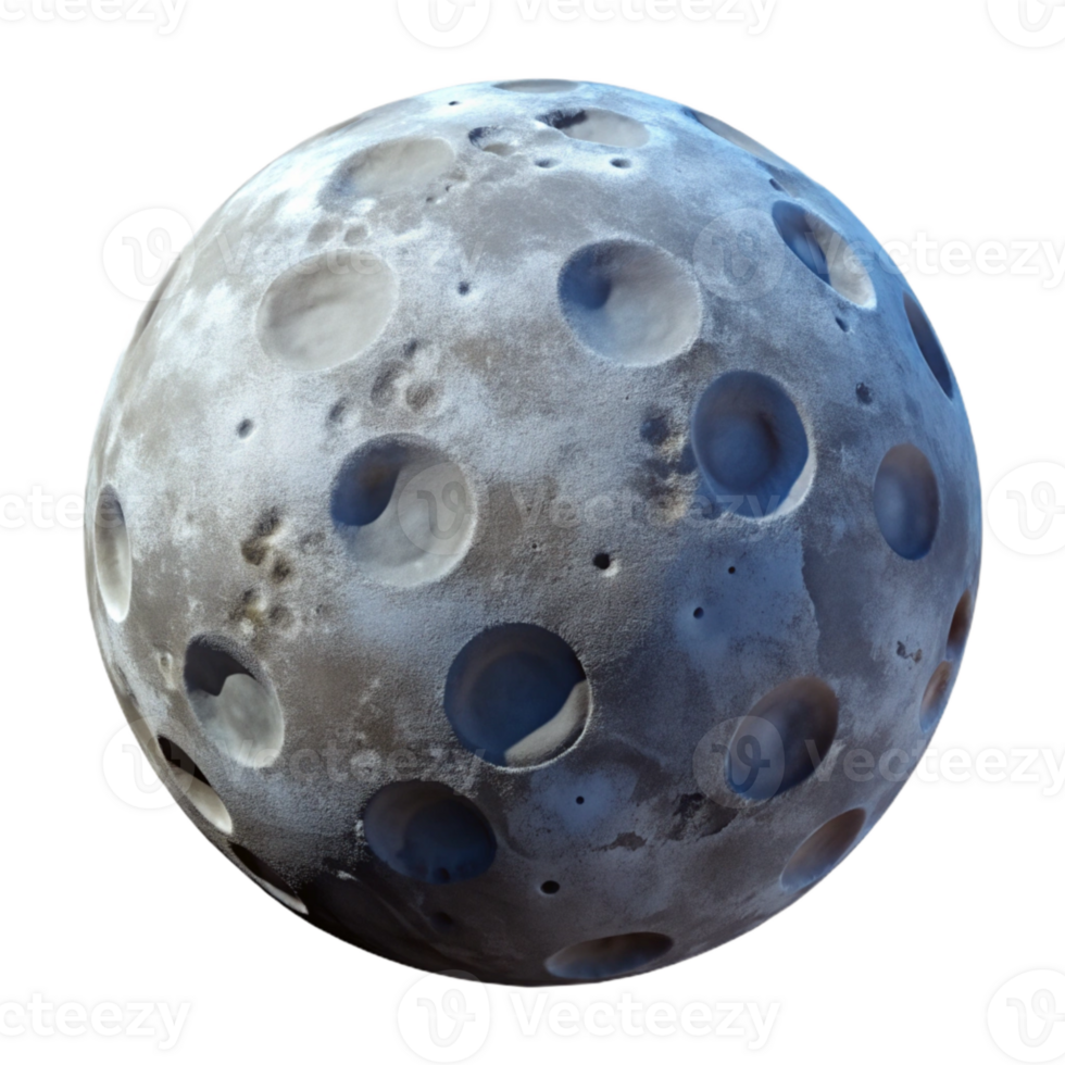 magnificent vintage Full Moon Isolated with Craters high resolution png