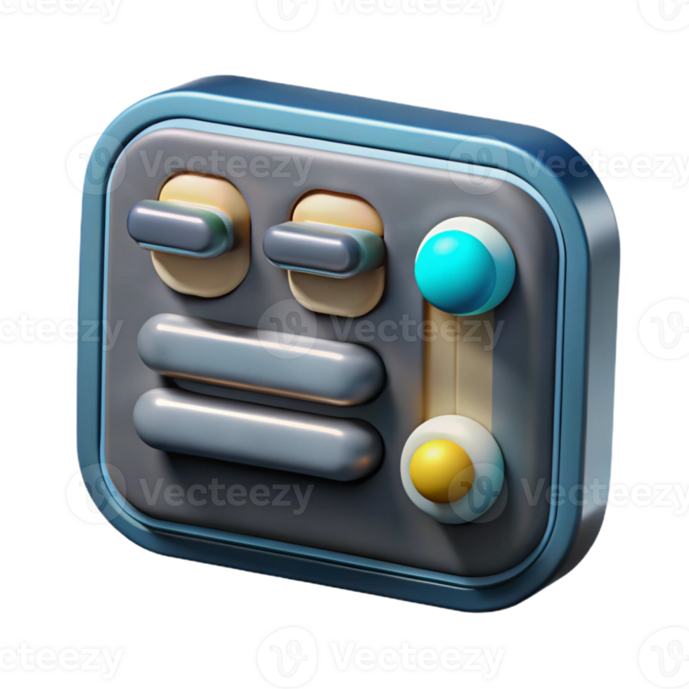 dramatic modern Futuristic Slider Interface Design Cutout original png