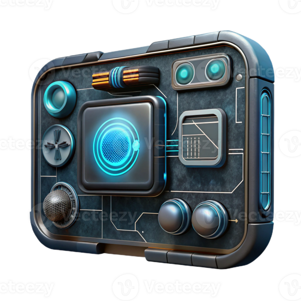 beautiful creative Futuristic Interface Design Elements Transparent Background 4K png