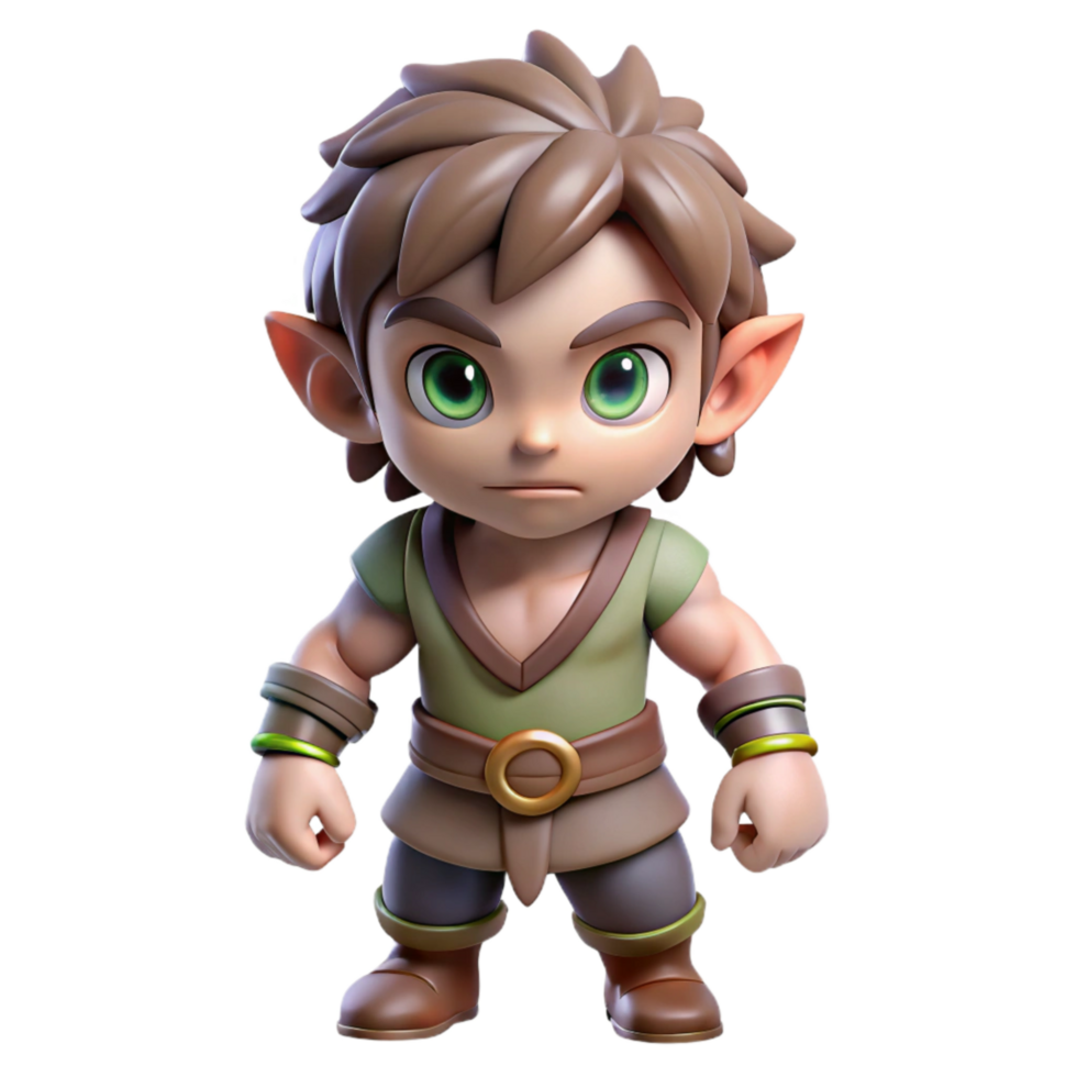 extraordinary abstract Game Character Sprite Idle Pose Isolated professional png