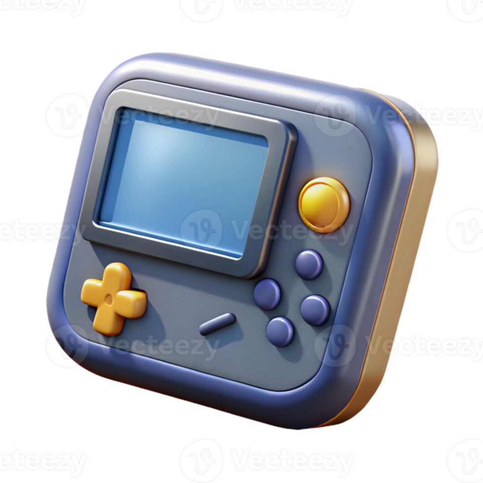 wonderful minimalist Game Console Front View Isolated Element genuine png