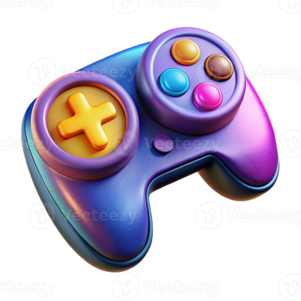 impressive vintage Game Controller Buttons Isolated with Colorful Design high quality png