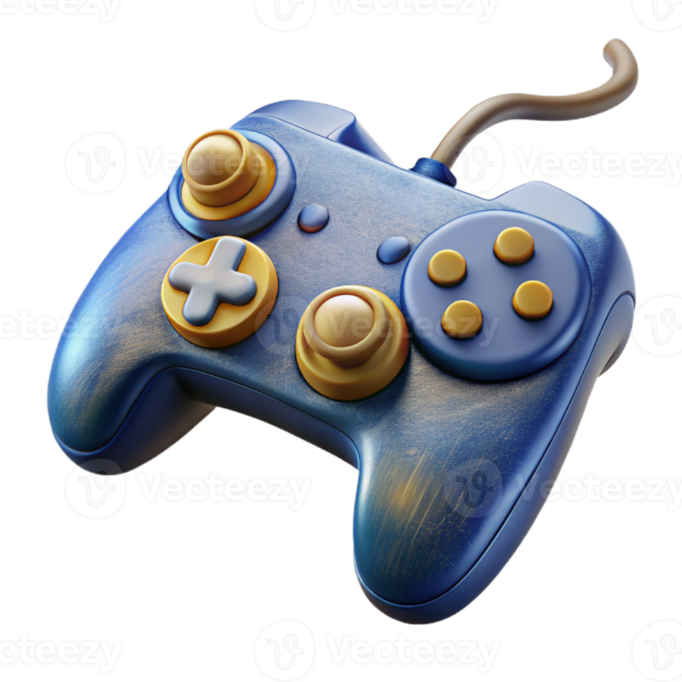 wonderful contemporary Game Controller with Wire Transparent Background premium png