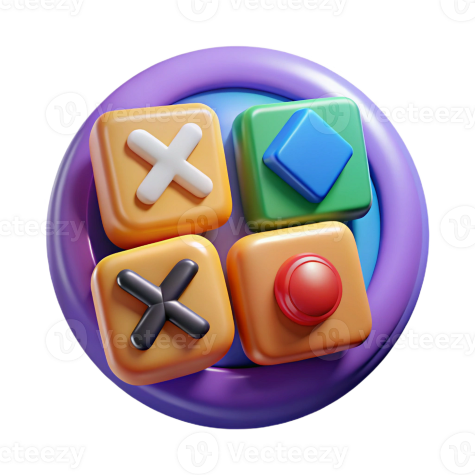 wonderful classic Game Icon Set Colorful Symbols Isolated original png