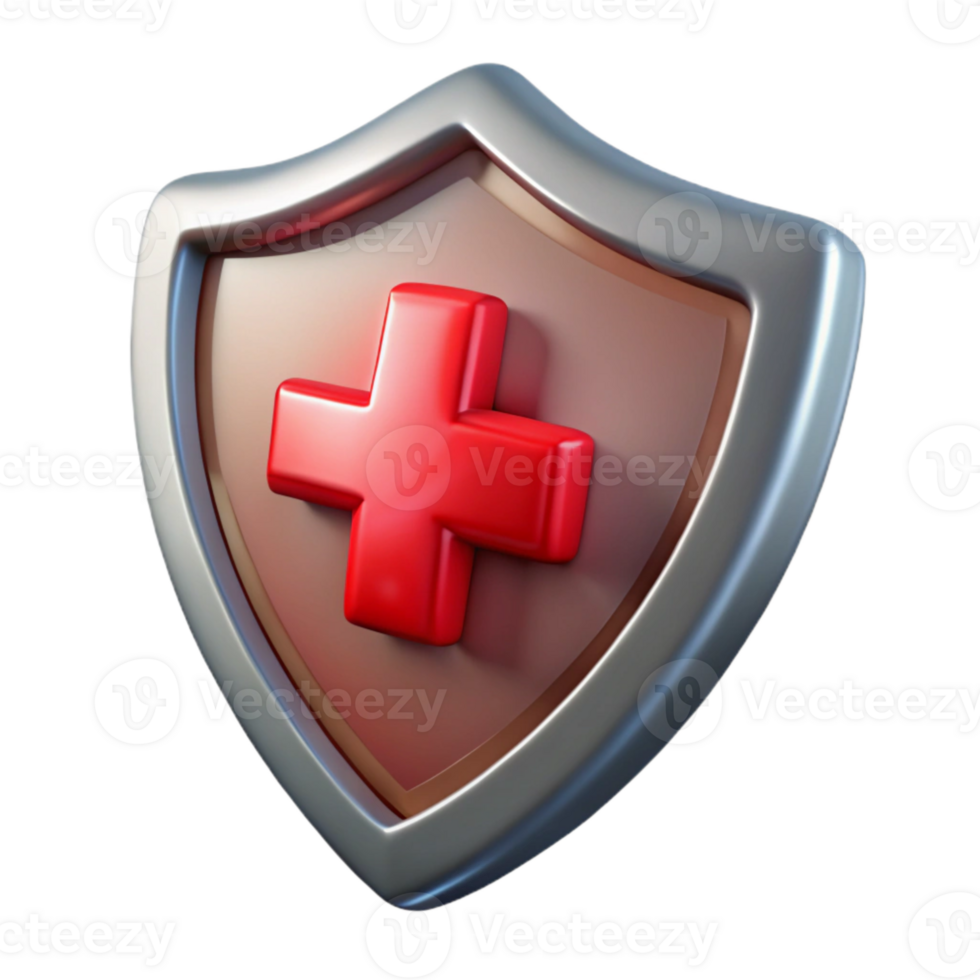impressive artistic Game Icon Shield Metal with Red Cross Transparent genuine png