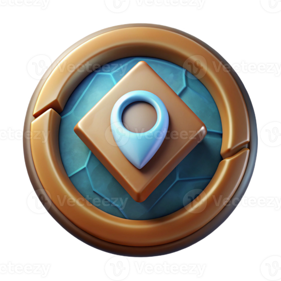 magnificent classic Game Logo Placeholder Circular Design Transparent Background detailed png