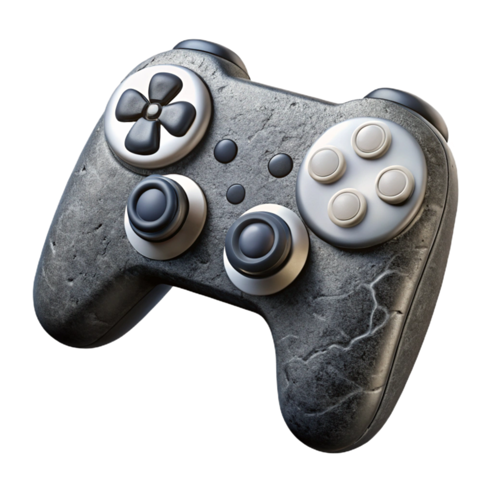 impressive rustic Gamepad Wireless Black and White Cutout exclusive png