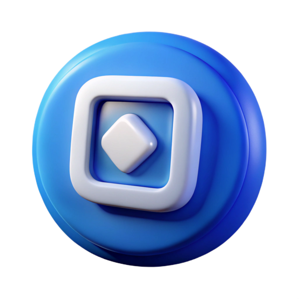 wonderful classic Game Ui Button Blue with White Text Transparent Background original png