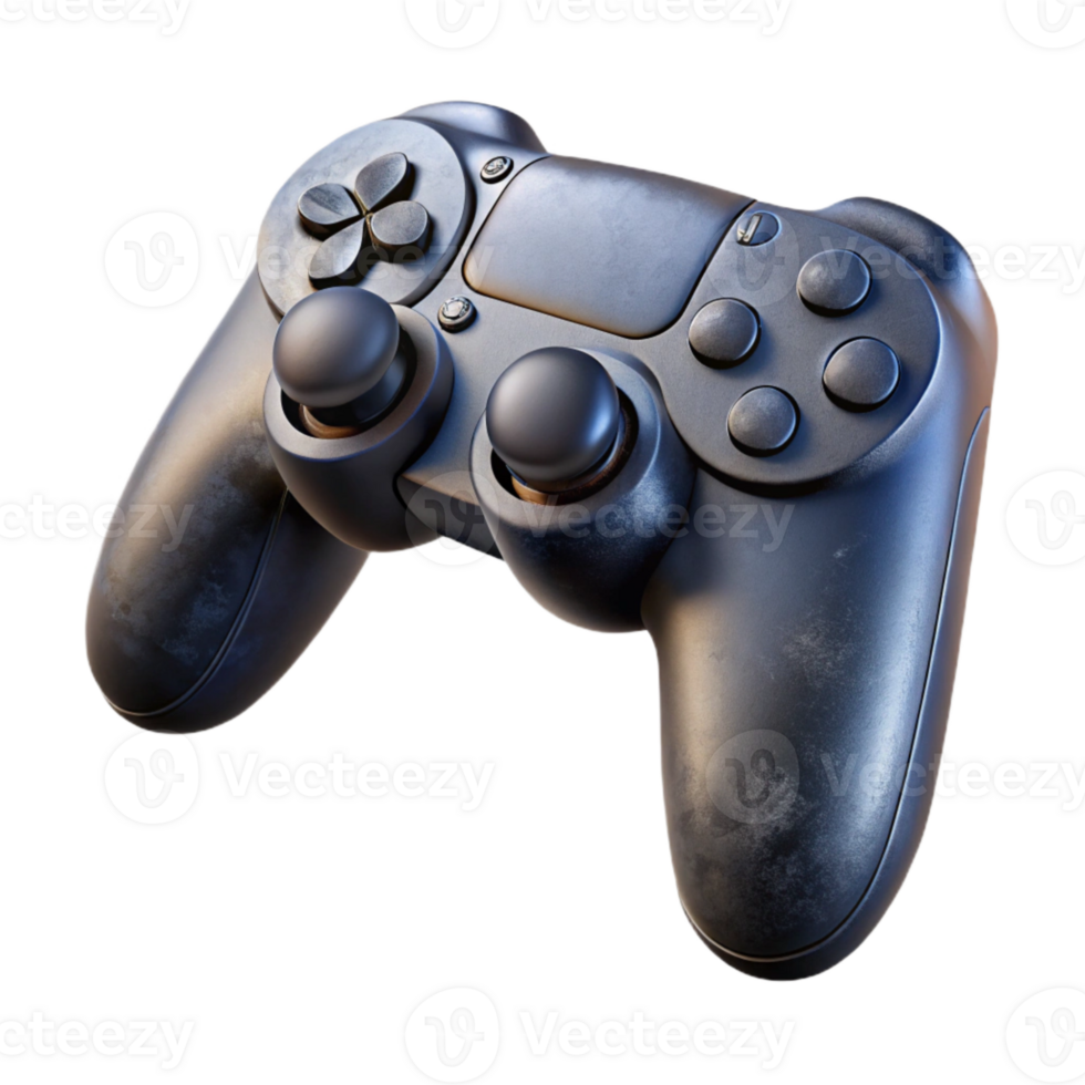 dramatic artistic Gaming Controller Black Isolated Transparent Element high quality png