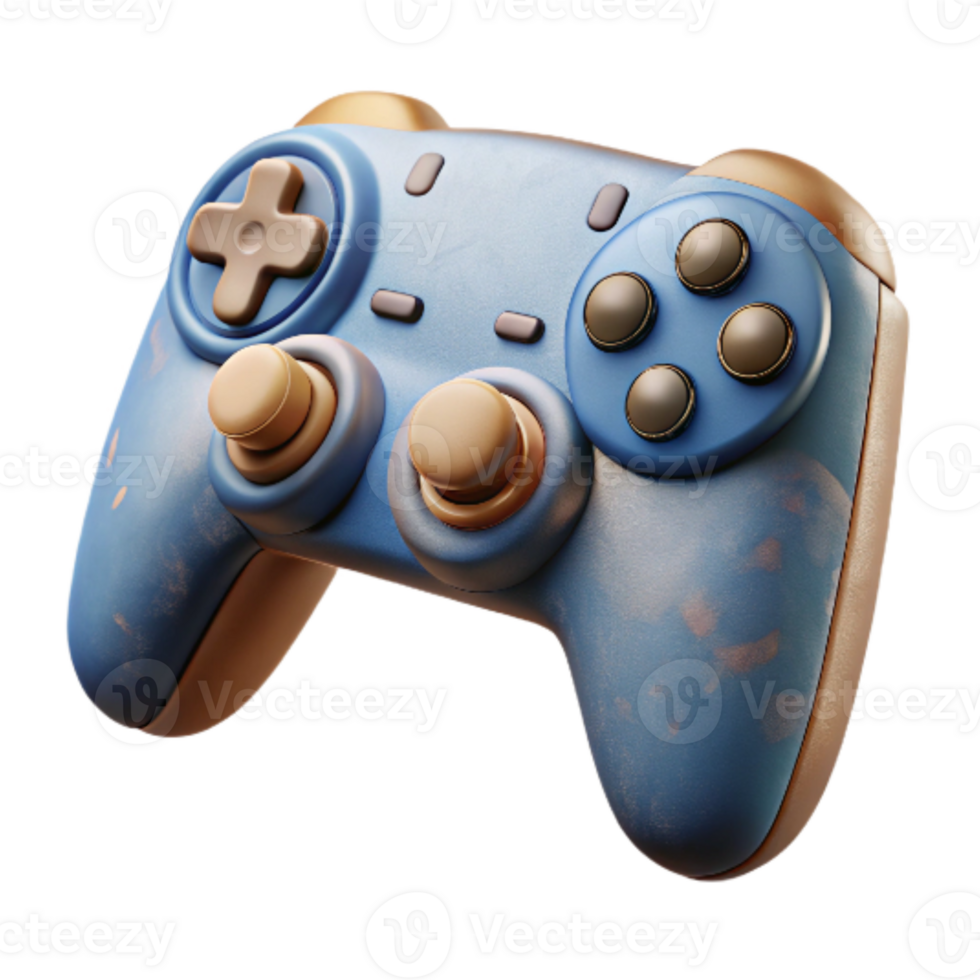 impressive abstract Gaming Controller with Analog Sticks Cutout high quality png