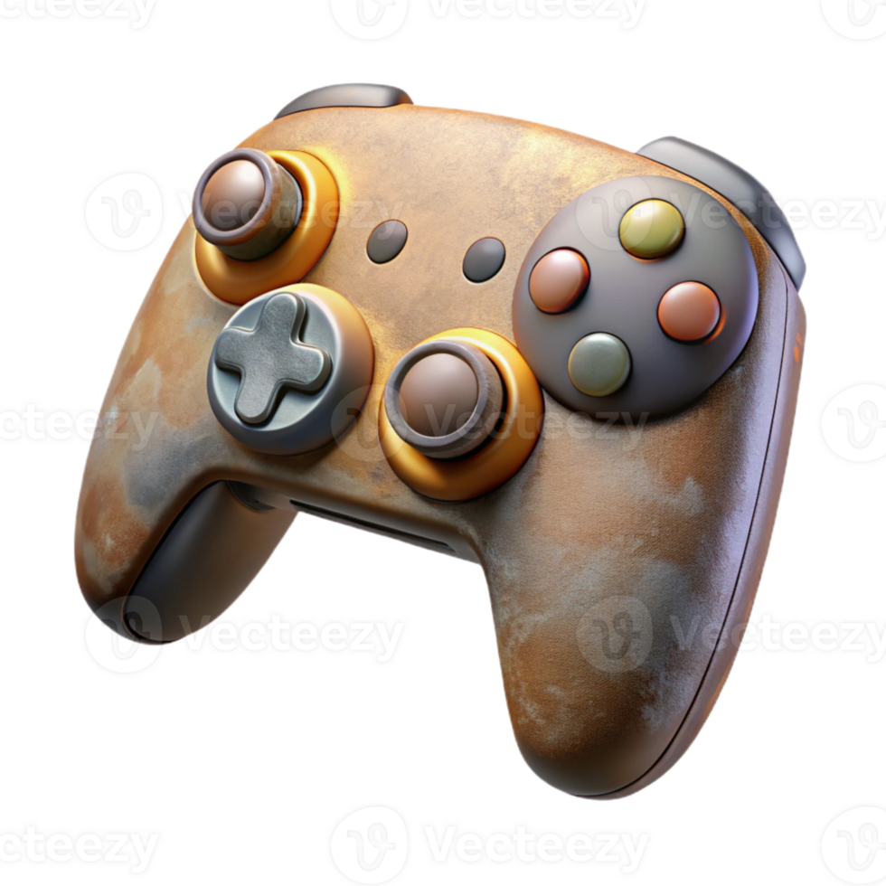 dramatic rustic Gaming Controller with Customizable Buttons Cutout premium png