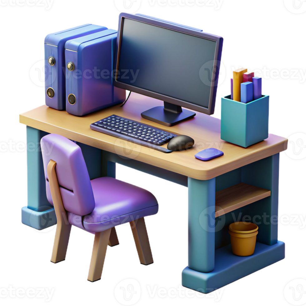 extraordinary rustic Gaming Desktop Setup Front View exclusive png