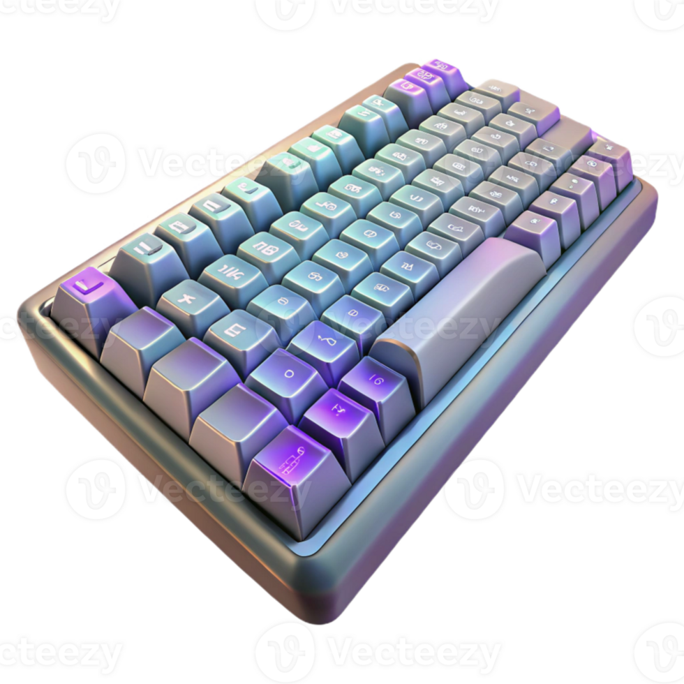 stunning rustic Gaming Keyboard Mechanical Keys Isolated Element 4K png