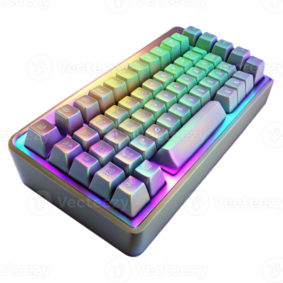 elegant abstract Gaming Keyboard Rgb Lighting Isolated genuine png