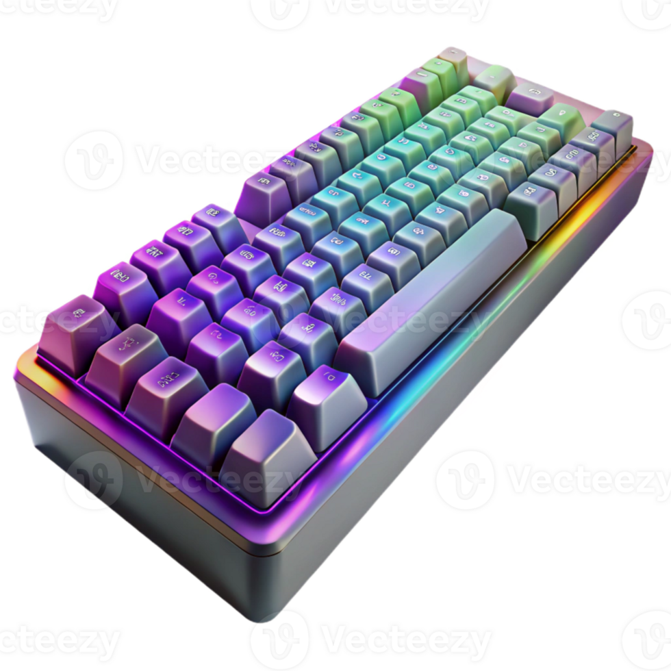 magnificent traditional Gaming Keyboard Rgb Lighting Isolated high quality png