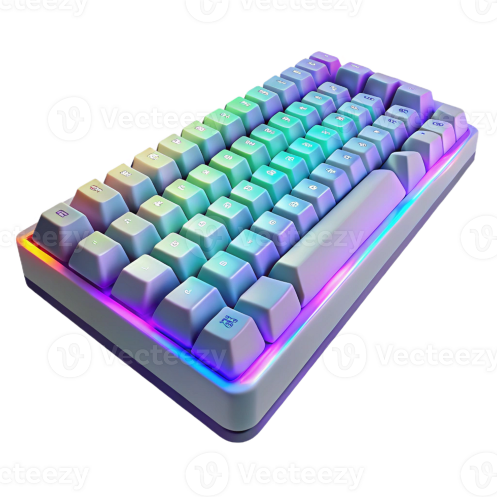 magnificent traditional Gaming Keyboard with Rgb Lighting Isolated Cutout authentic png