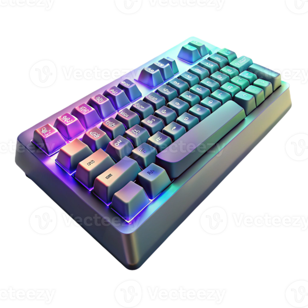 extraordinary classic Gaming Keyboard with Rgb Lighting Isolated Cutout professional png