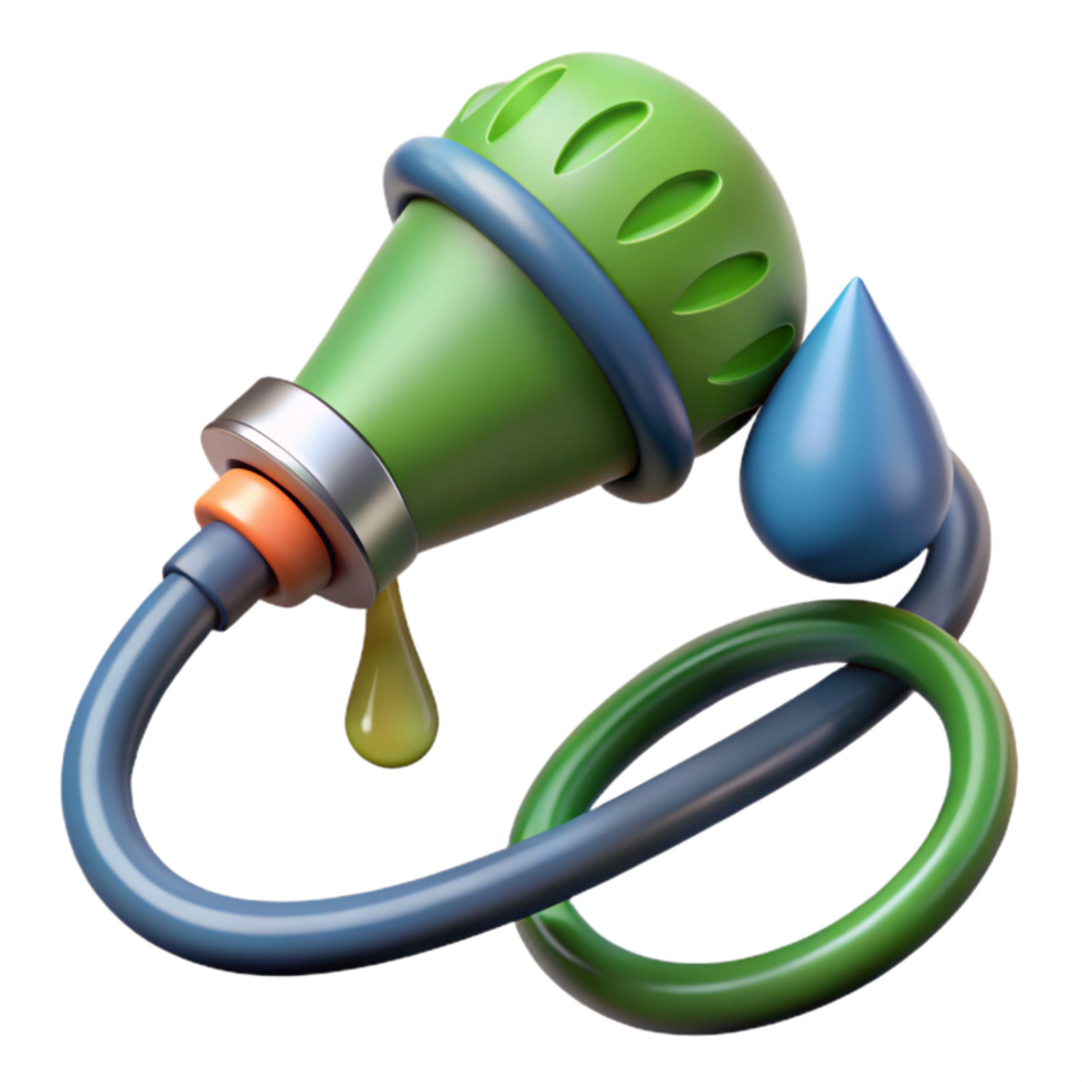 wonderful rustic Garden Hose Spraying Water Drops Transparent Background exclusive png
