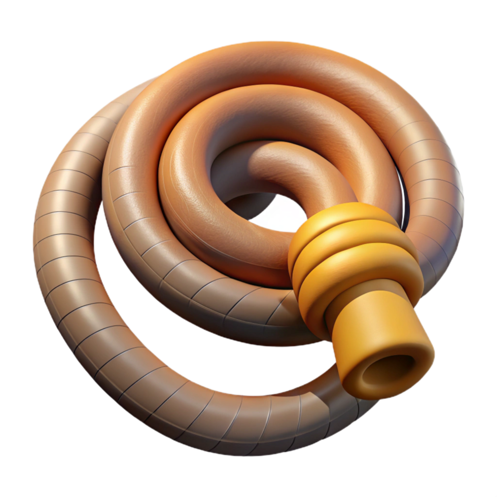 beautiful creative Garden Hose Kinked Bend Isolated Cutout detailed png