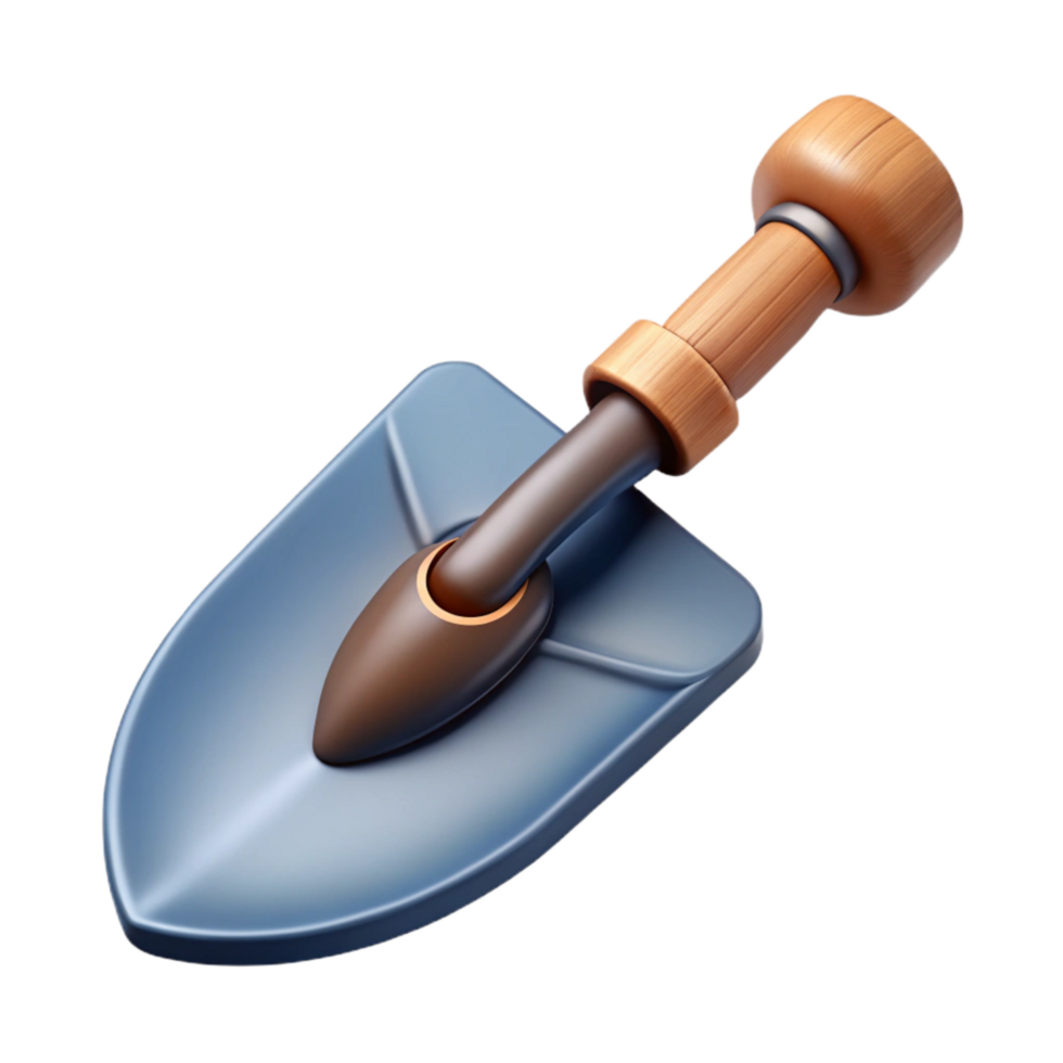 elegant creative Gardening Trowel Top View Isolated Element exclusive png