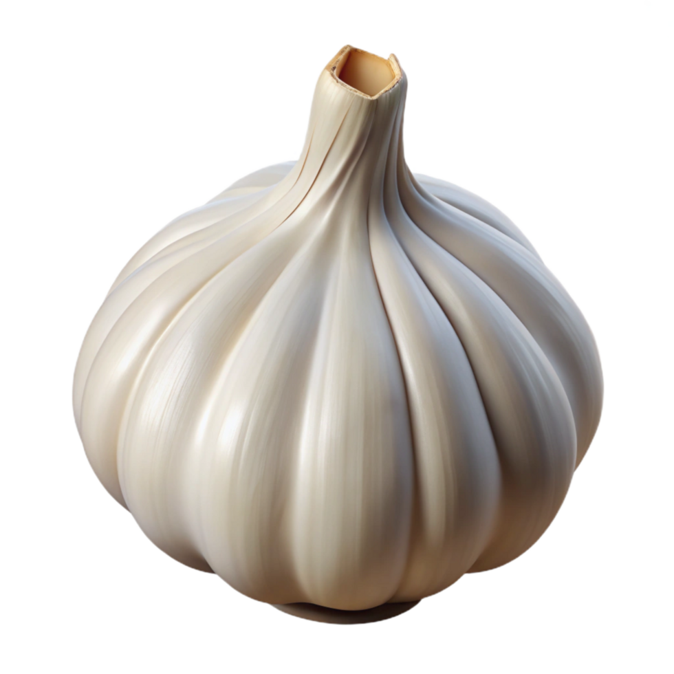 beautiful modern Garlic Bulb Close Up Isolated genuine png