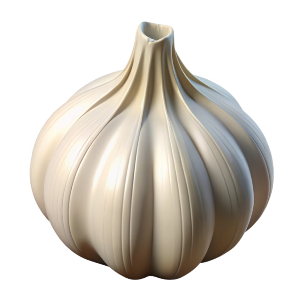 beautiful creative Garlic Bulb Close Up Isolated exclusive png