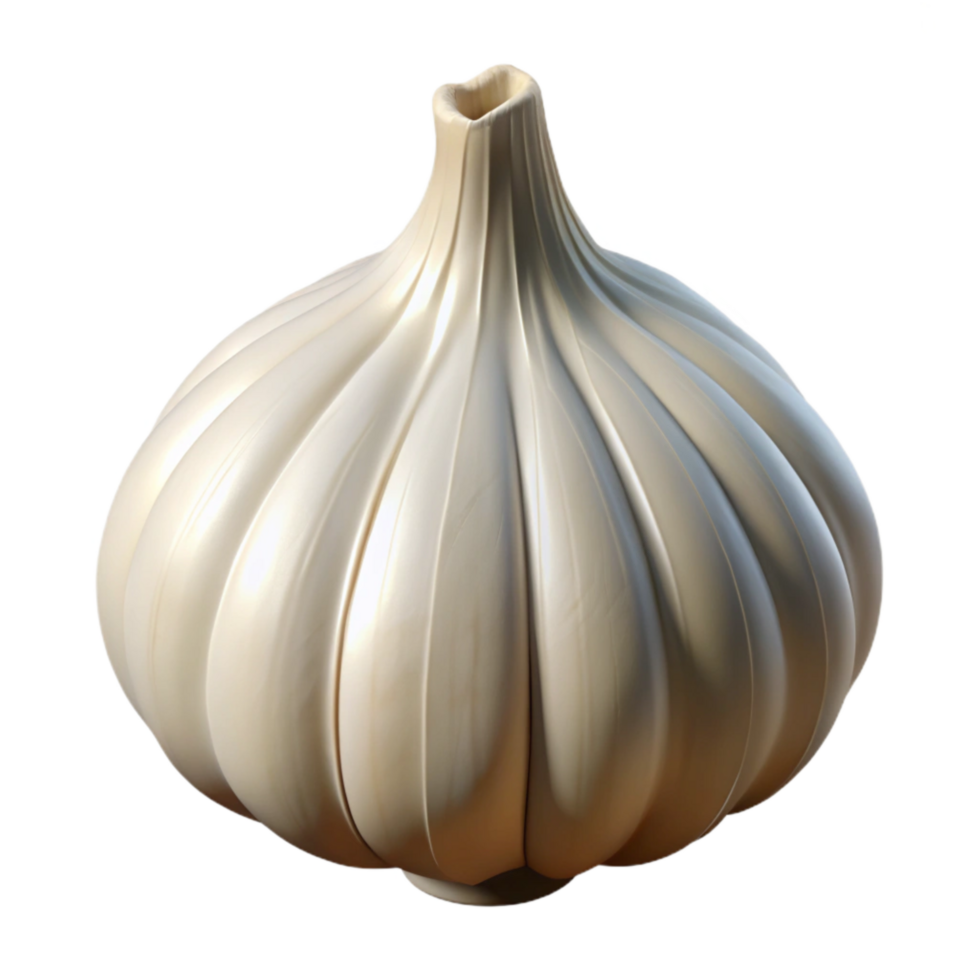 elegant contemporary Garlic Bulb Isolated Element authentic png
