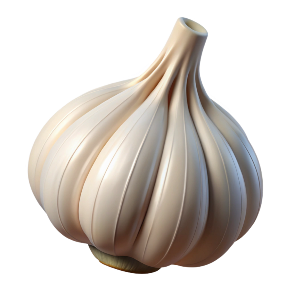 dramatic abstract Garlic Clove Isolated on Transparent Background genuine png