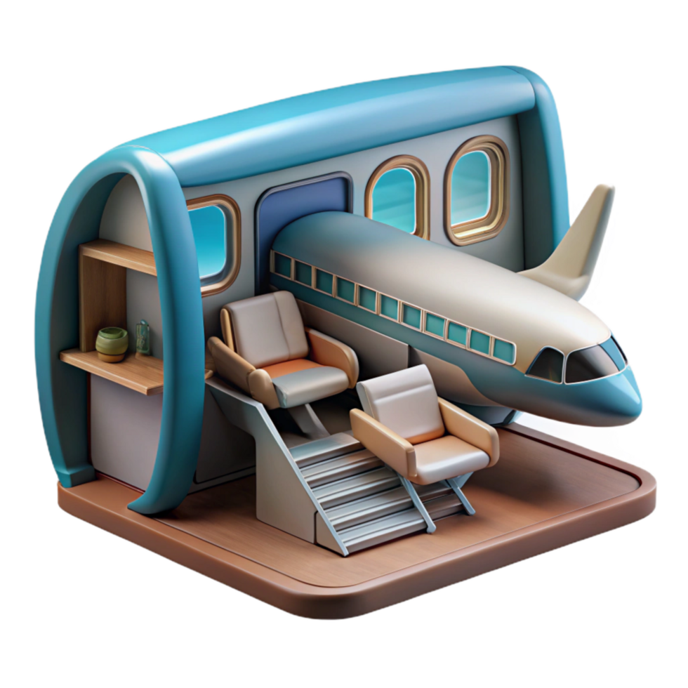 dramatic minimalist Generic Airplane Interior Cutout premium png