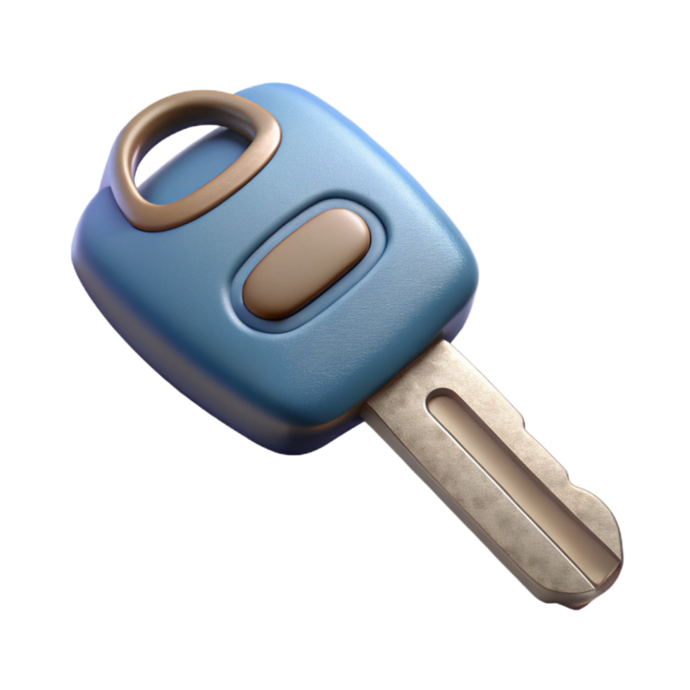 stunning minimalist Generic Car Key Isolated detailed png
