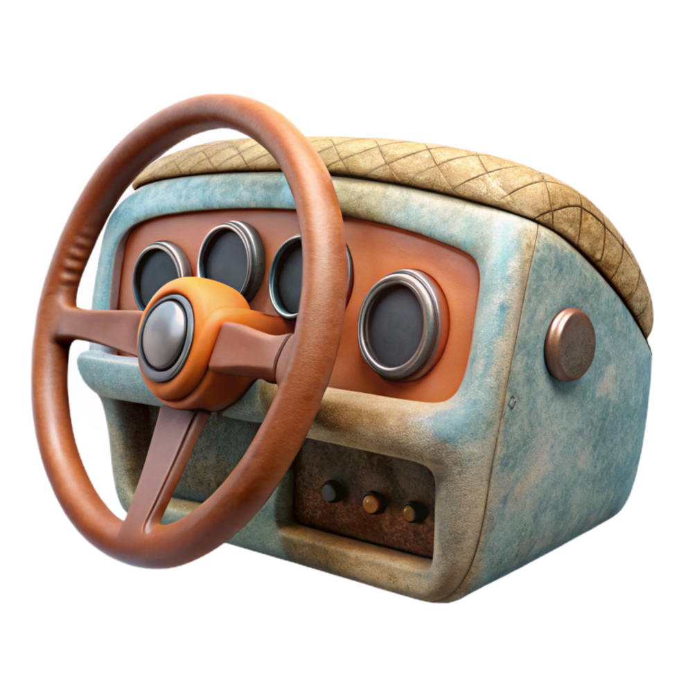 vibrant traditional Generic Car Dashboard Isolated high quality png