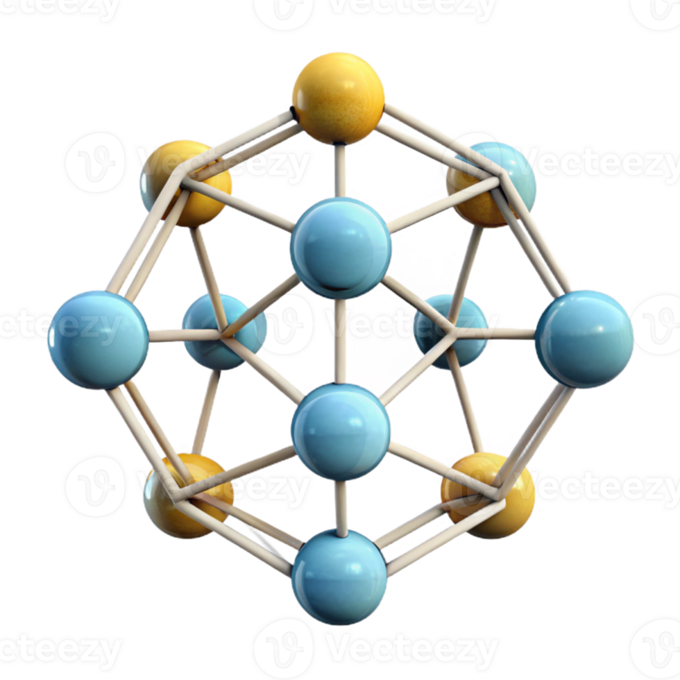 dramatic abstract Geometric Ai Network Nodes Connected Transparent Background 4K png