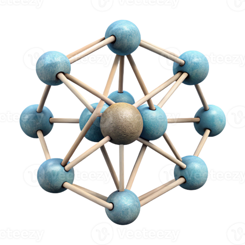 impressive abstract Geometric Ai Network Nodes Connected Transparent Background authentic png